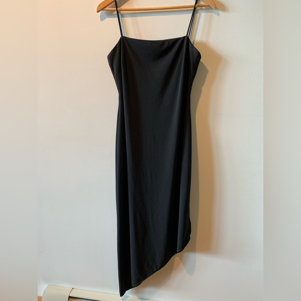 Vintage 90’ Arianna Rachel Kaye Womens Size 10p Black Velour Dress